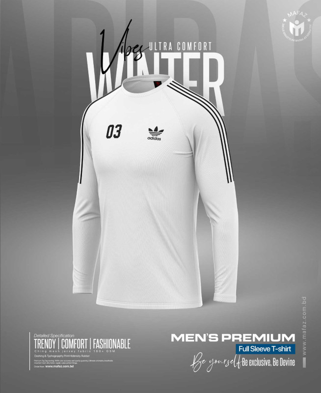 Adidas T-Shirt Premium Full Sleeve T-Shirt